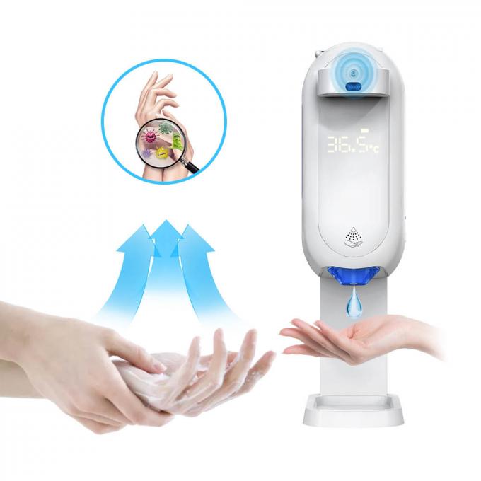 Распределитель мыла нового термометра дизайна 2021 белого автоматический ясный руки 1