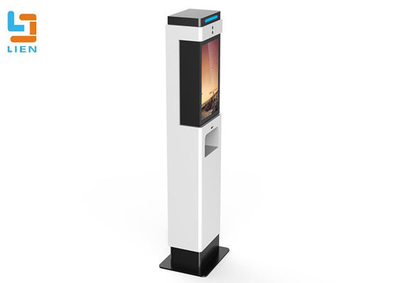 Temperature Checking Hand Disinfection Thermal Scanner Kiosk with Face Recognition