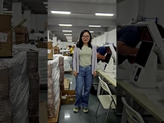 LIEN кассовый аппарат с двойным 15,6-дюймовым сенсорным экраном NFC Reader Receipt Printer Barcode Scanner