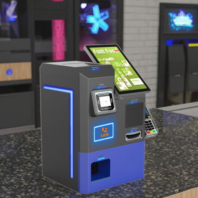 Настольный киоск LKS для оплаты наличными банкнотами и монетами в нескольких валютах для розничной торговли, магазинов, кафе и ресторанов