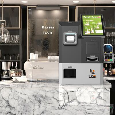 Карточный диспенсер Опциональный киоск самообслуживания со сканером штрих-кода Поддержка 1D и ID Card Reader Опциональное предоставление самообслуживания