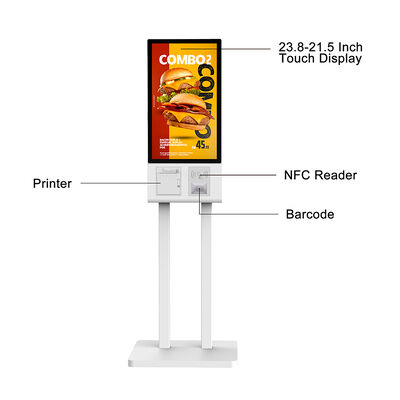 Киоск самообслуживания позволяет ресторанам быстрого обслуживания и розничным торговцам предоставлять более быстрое обслуживание
